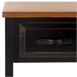 Safavieh Harvard Pine and Elm Console Table in Black Walnut