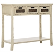 Safavieh Autumn Pine Wood 3 Drawer Console in White