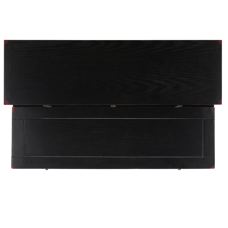 Safavieh Abigail Pine Wood Desk in Black