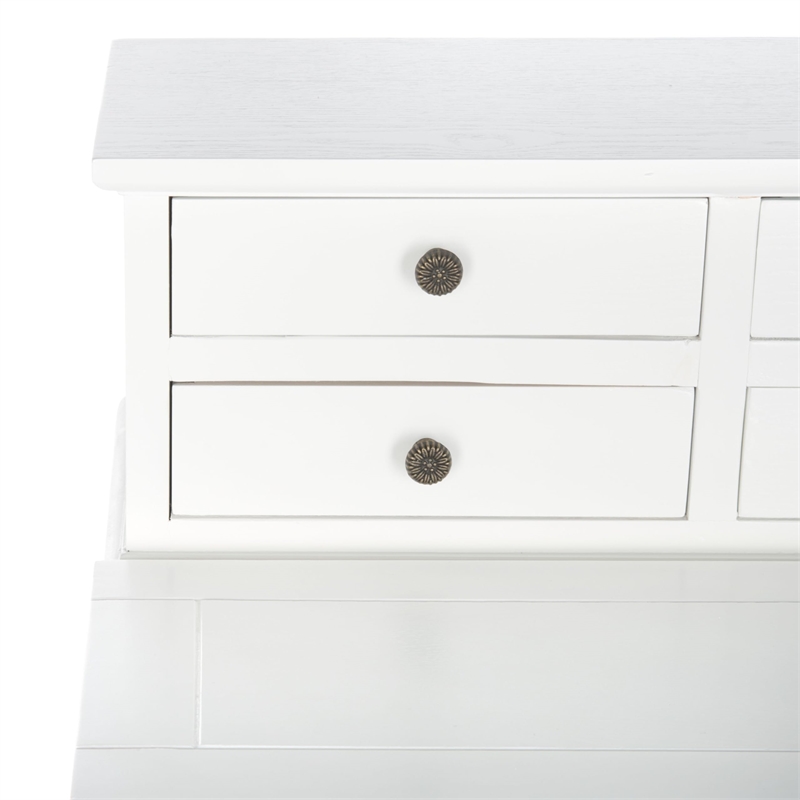 Safavieh Abigail Pine Wood Desk in White
