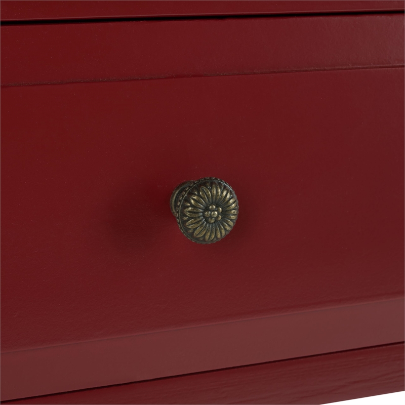 Safavieh Abigail Pine Wood Desk in Cherry