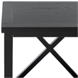 Safavieh Candence Poplar Wood End Table in Black