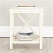 Safavieh Candence Poplar Wood End Table in Oak