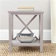 Safavieh Candence Poplar Wood End Table in Oak