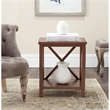 Safavieh Candence Poplar Wood End Table in Oak