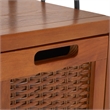 Safavieh Jasper Pine Wood Console Table in Pewter and Walnut