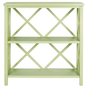 Safavieh Liam Pine Wood Open Bookcase in Grey