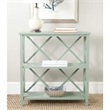 Safavieh Liam Pine Wood Open Bookcase in Grey
