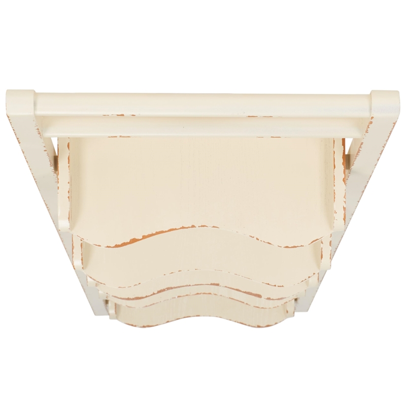 Safavieh Walker Pine Wood Leaning Etagere in Ivory