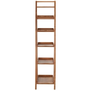 Safavieh Asher Pine Wood Leaning Etegere in Oak