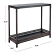 Safavieh Abbie Pine Wood Console in Brown