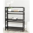 Safavieh Ron Pine Wood Small Bookcase in Black