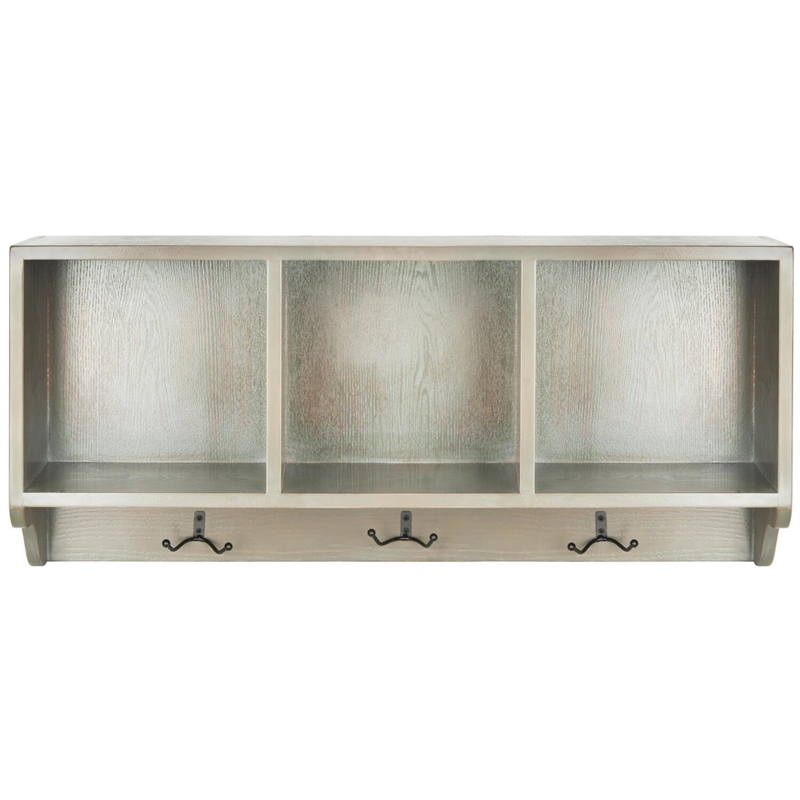 Safavieh David Poplar Wood Shelf in White