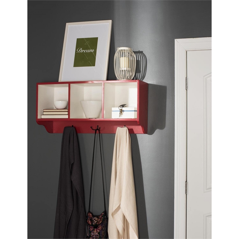 Safavieh David Poplar Wood Shelf in White