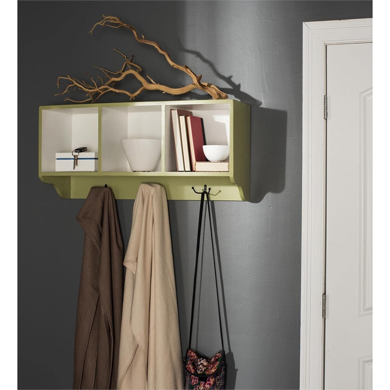 Safavieh David Poplar Wood Shelf in White