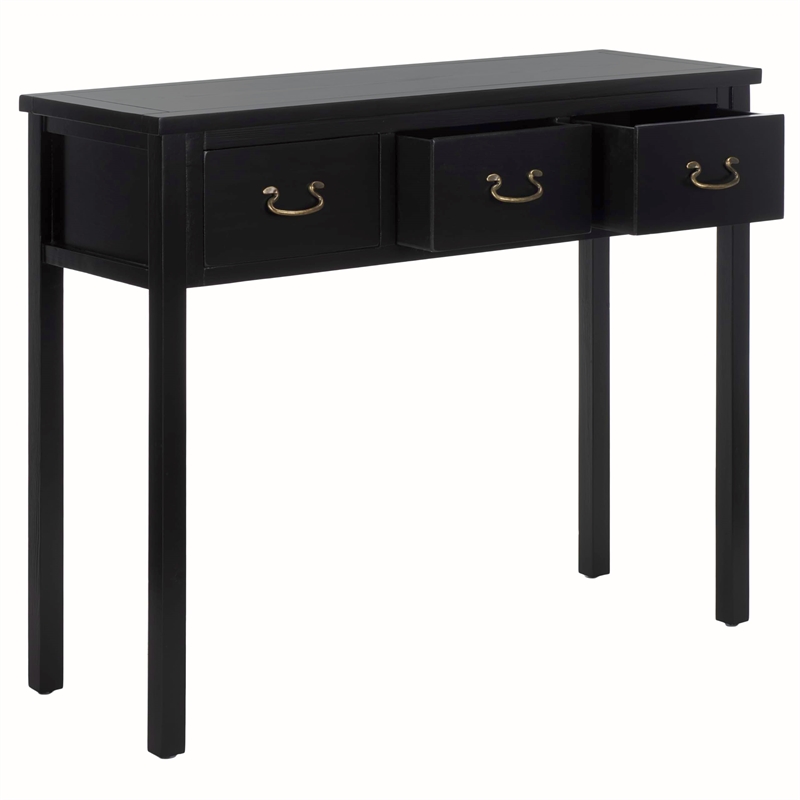 Safavieh Cindy Pine Wood Console in Black
