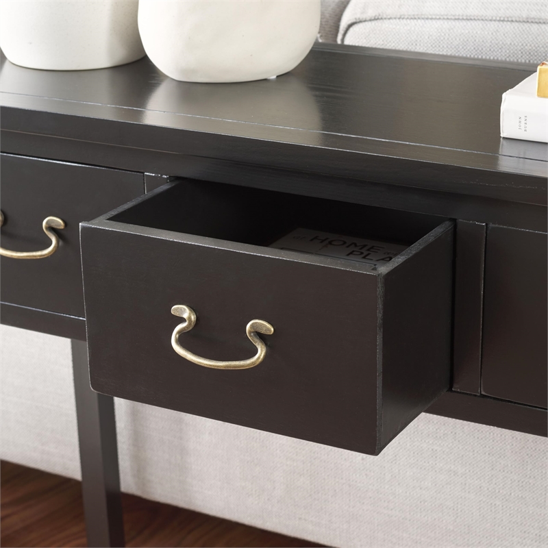 Safavieh Cindy Pine Wood Console in Black