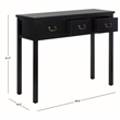 Safavieh Cindy Pine Wood Console in Black