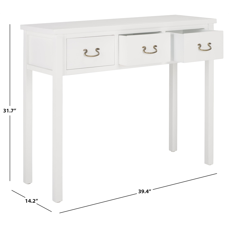 Safavieh Cindy Pine Wood Console in White