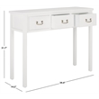 Safavieh Cindy Pine Wood Console in White