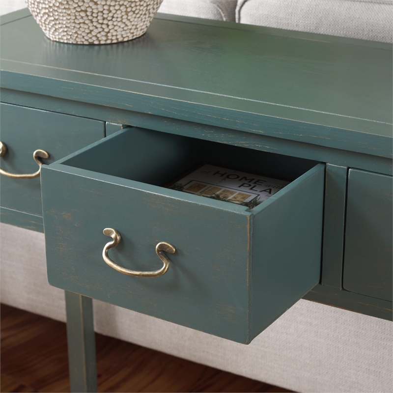 Safavieh Cindy Pine Wood Console in Navy