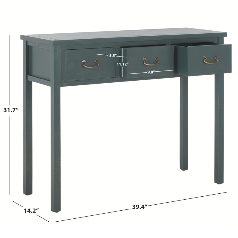 Safavieh Cindy Pine Wood Console in Navy