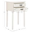 Safavieh Cindy Poplar Wood End Table in White