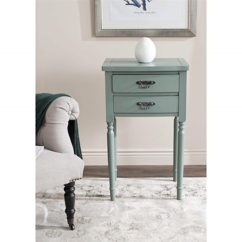 Safavieh Cindy Poplar Wood End Table in White
