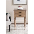 Safavieh Cindy Poplar Wood End Table in White
