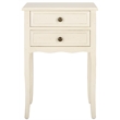 Safavieh Colin Poplar Wood End Table in White