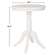 Safavieh Juliet Pine Wood Side Table in White