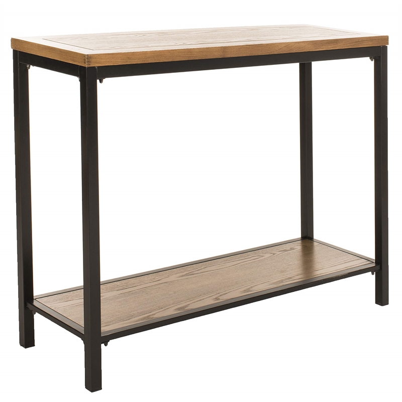 Safavieh Brandon Elm Wood Console in Brown