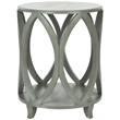 Safavieh Janika Poplar Wood Accent Table in Off White