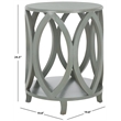 Safavieh Janika Poplar Wood Accent Table in Off White