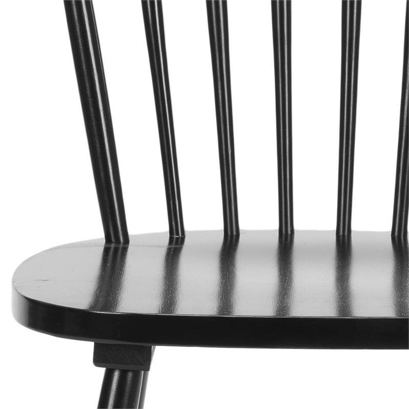 Safavieh Joslyn Oak  Dining Chair in Black (Set Of 2)