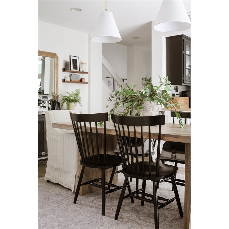 Safavieh Joslyn Oak  Dining Chair in Black (Set Of 2)