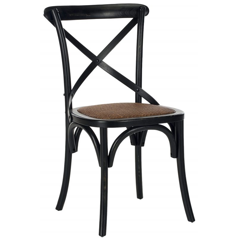 Safavieh Logan X Oak  Dining Chair in Antique White (Set of 2)