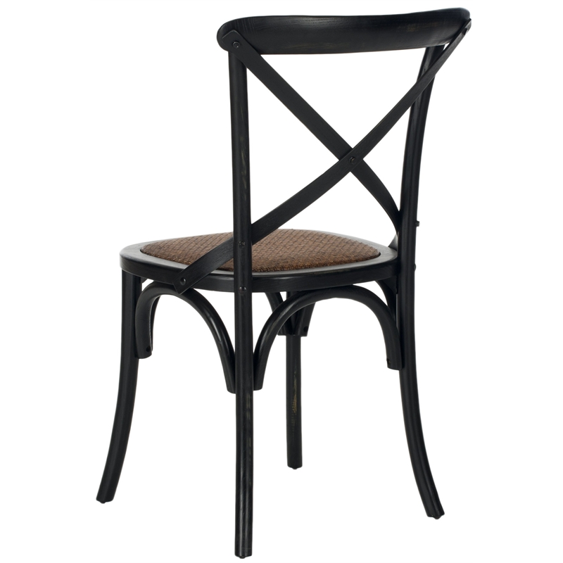 Safavieh Logan X Oak  Dining Chair in Antique White (Set of 2)
