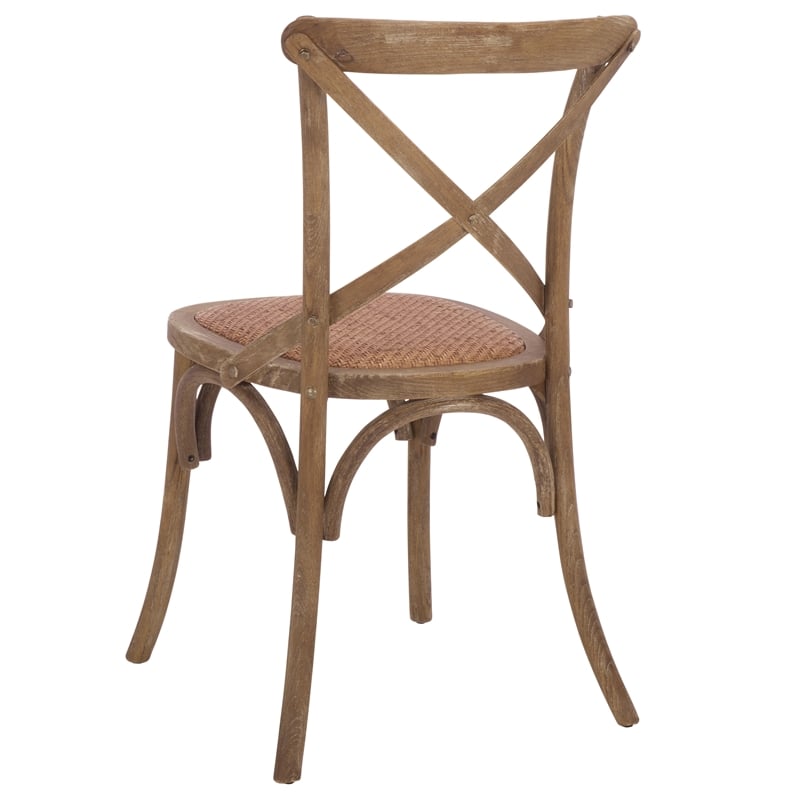 Safavieh Franklin X Back Chair in Gray (Set Of 2)