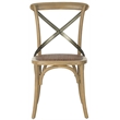 Safavieh Eleanor X Back  Dining Chair in Weathered Oak (Set of 2)