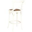 Safavieh Franklin Oak Wood Barstool in Ivory
