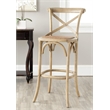 Safavieh Franklin Oak Wood Barstool in Weathered Oak