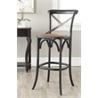 Safavieh Eleanor Oak Wood Barstool in Hickory