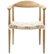 Safavieh Bentley Teak Arm Chair in Light Oak