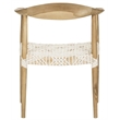 Safavieh Bentley Teak Arm Chair in Light Oak
