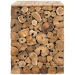 Safavieh Jarrett Teak Stool in Brown