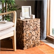 Safavieh Jarrett Teak Stool in Brown
