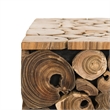 Safavieh Jarrett Teak Stool in Brown