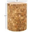 Safavieh Beckham Teak Stool in Brown