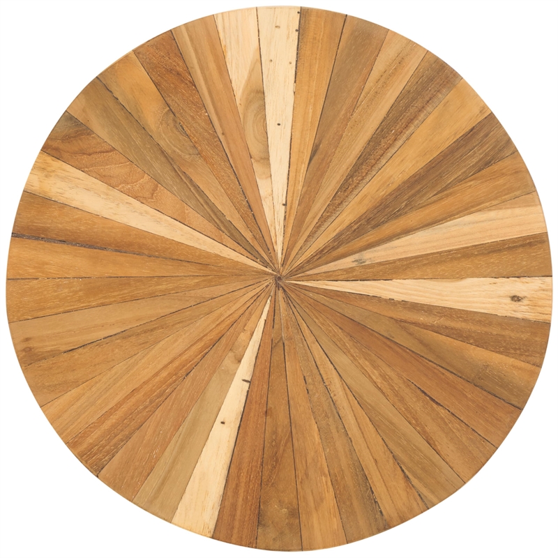 Safavieh Beckham Teak Stool in Brown